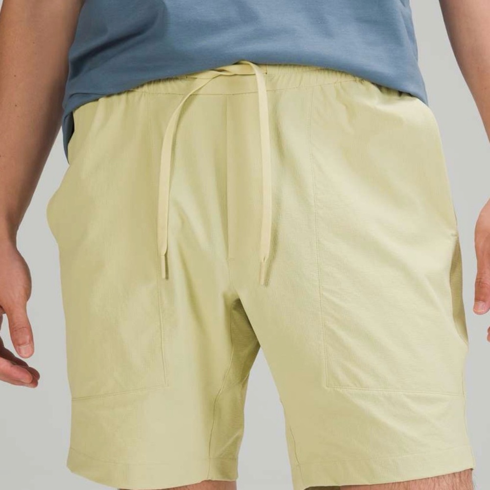 lululemon athletica Men's Light Yellow Athletic Shorts